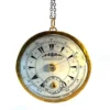 Vintage Ruby & Diamond Pendant on Antique Clock Dial – 24ct Gold