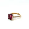 Tourmaline & Diamond Ring – 9ct Yellow Gold