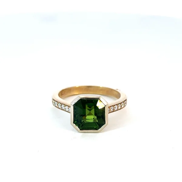 Untitled 10 10 10 10 10 6 Nigerian Tourmaline & Diamond Ring – 9ct Rose Gold