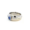 Untitled 10 10 10 10 10 7 Lab-Grown Sapphire & Diamond Ring – Platinum