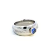 Untitled 10 10 10 10 10 8 Lab-Grown Sapphire & Diamond Ring – Platinum