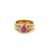 Untitled 10 10 10 10 4 Pink Sapphire & Diamond Ring – 9ct Yellow Gold