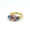 Untitled 10 10 10 10 7 Morganite & Aquamarine Ring – 18ct Yellow & White Gold