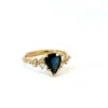 Sapphire & Diamond Ring – 9ct Yellow Gold