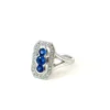 Ceylon Sapphire & Diamond Ring – 18ct White Gold
