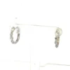 Lab-Grown Diamond Hoop Earrings – 9ct White Gold
