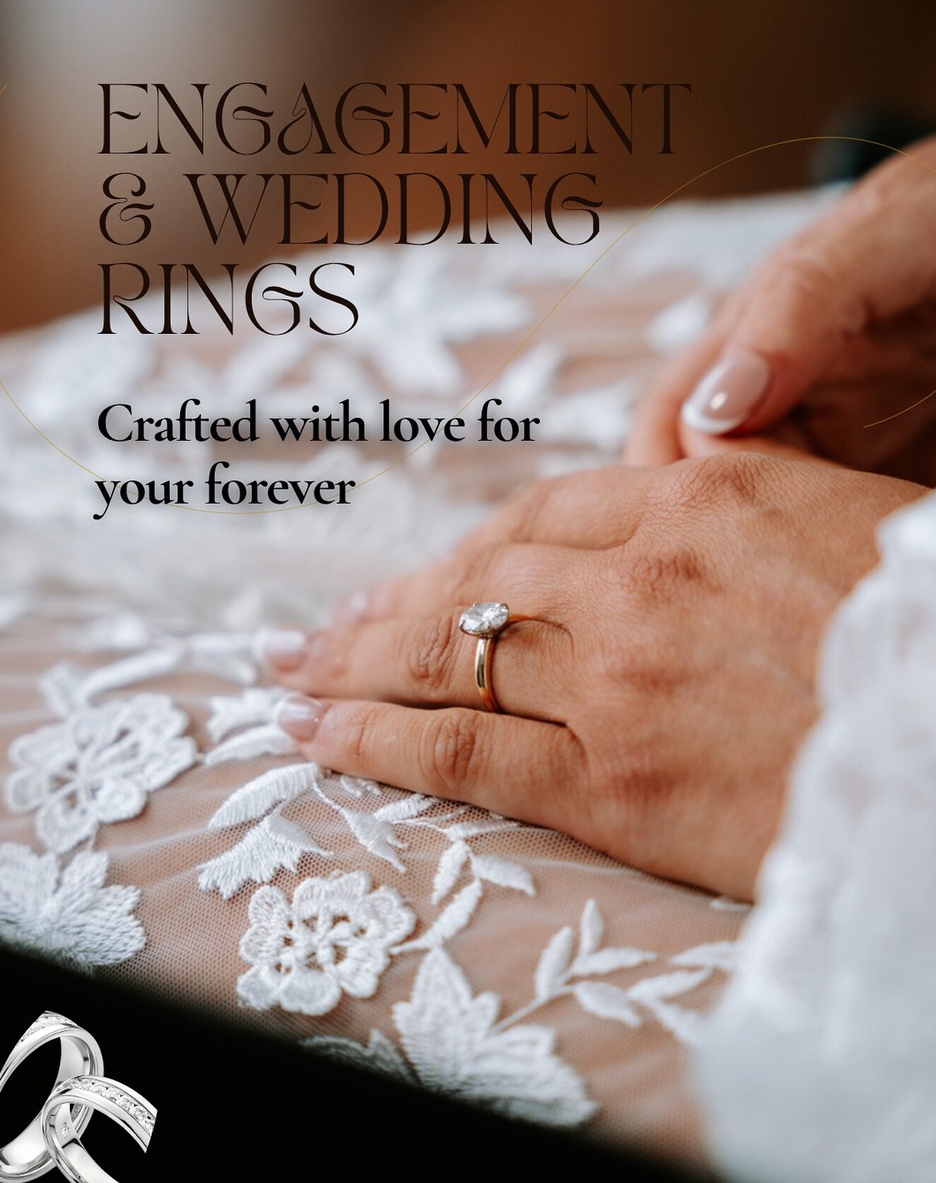 image displaying custom made engagement rings by andersons treasure store